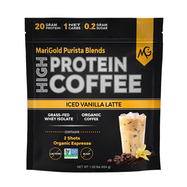 MariGold MariGold High Protein Coffee - Iced Vanilla Latte, 20g