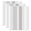 100 Pcs Plastic Truck Seals, Tamper Evident, Numbered Sequentially, 128