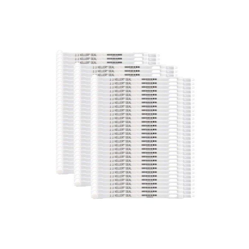 100 Pcs Plastic Truck Seals, Tamper Evident, Numbered Sequentially, 128