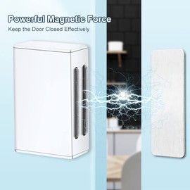 Magnetic Door Catch AOSITE 4 Pack White Kitchen Cabinet Magnets for Closure Strong Cabinet Door Magnetic Catch No Drilling Cupboard Magnetic Latches for Drawer Magnetic Cabinet Catch Closer Sticky