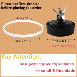 6 Pack Sealing Gaskets 3.2 inch White Rubber Gaskets Replacement Parts