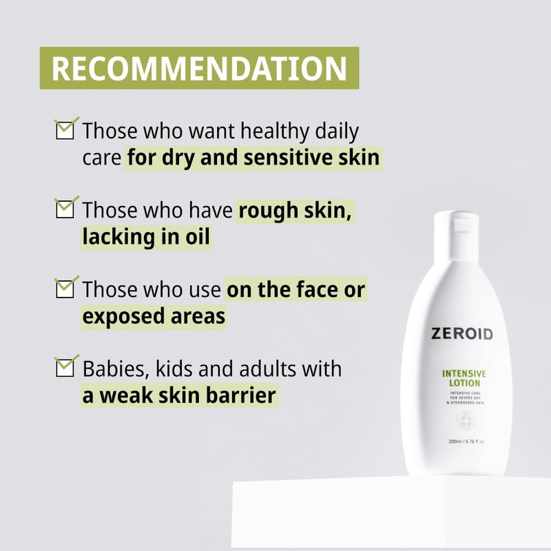 ZEROID | Intensive Lotion | Korean Body Care Moisturizer |