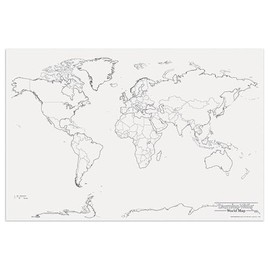 GIANT WORLD MAP 48IN X 72IN