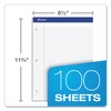 Ampad Double Sheet Pad, White, Letter Size, College Rule, 100