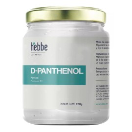 Hebbe Cosmetics D Pantenol Puro Uso Cosmético Piel Cabello Panthenol 250g