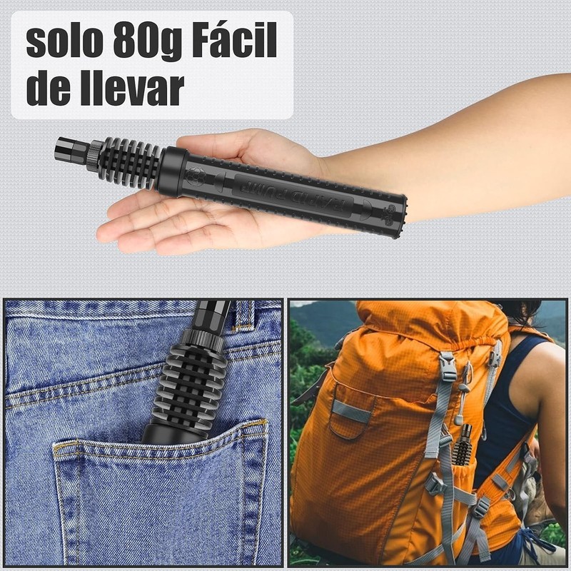Diyife Bomba de Aire Manual para Inflar Balones, Entrada Aire