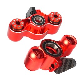 Aluminum Front Steering Blocks & Hub Rear Stub Axle Carriers for ARRMA 1/7 Mojave Infraction FIRETEAM Felony Limitless 1/8 Talion TYHPON Steering Knuckles Hop Ups, Upgrade Replaces AR330187 AR330193