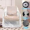 2 Pack Clear Recliner Armchair Covers,Waterproof Plastic Chair Covers Protectors,4