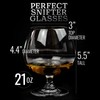 Large 21 oz Crystal Brandy and Cognac Snifter Glasses |