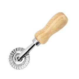 KOCNYDEY Pastry Wheel Cutter, Dough Ravioli Crimper Pizza Cutter Wheel, Pastry and Pasta Cutter Wheel Dumplings Lasagna Pierogi Cutter Wheel for Home Kitchen 1.3" 1 PC