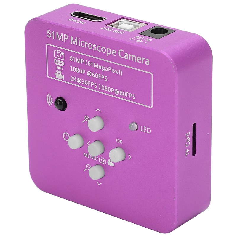 2K 51MP Microscope Camera USB Industrial Camera +1/2 Stereoscopic Microscope