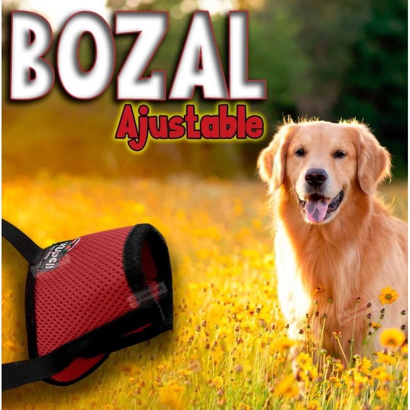 Bozal Perro Malla Transpirable Velcro Varias Tallas 21725