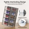 Foluck X-Large Shoe Storage Box, 15 Pack Clear Plastic Stackable