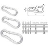 Spring Snap Hook 316 Marine Stainless Steel Climbing Locking Carabiner
