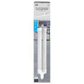 Feit Electric LED Light Panel, 4 Ft. Foldable, 40 Watts, 4000 Lumens, E26 Medium Base, 5000K Daylight, 120V, 80 CRI, 22 Years Lifetime, Frosted Bulb, Damp Rated, ADJ5000/48/5K/LED