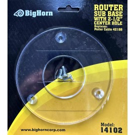 PORTER-CABLE sub base 2 1/2 center hole for porter cable 690LR fixed base router  14102 42188