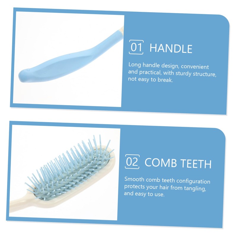 TOVINANNA Elderly Hair Comb Long Handle Comfortable Com for Disabled