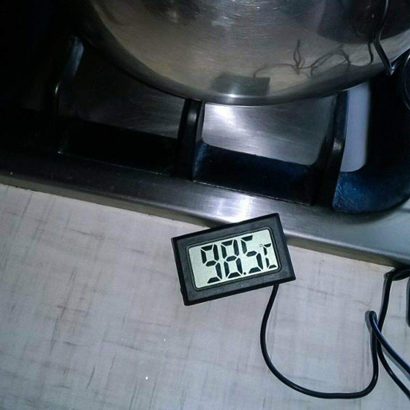 Digital LCD Thermometer Temperature Monitor with External Sensor for Fridge