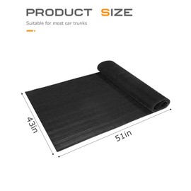 Flaconi 51 x 43 inch anti-slip mat for car roof, boot mats, car mat, boot protection mat for car roof, suitable for most cars, SUVs, trucks, jeeps, vans