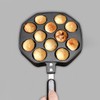 12 Cavities Aluminum Takoyaki Pan Maker Octopus Balls Egg Puffs
