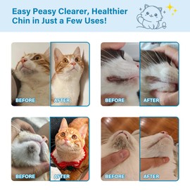 GJYC PET Cat Chin Acne Cleanser - Deep Cleansing & Soothing Formula | Gentle & Effective Black Chin Treatment - Silicone Brush Included - 2.03 fl. oz