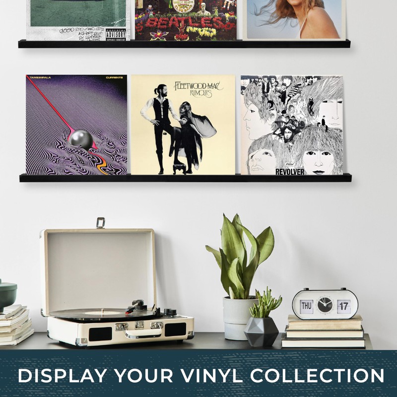 Ilyapa Vinyl Record Holder Wall Mount Vinyl Record Shelf -