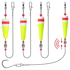 AGOOL Fishing Floats Rigs Popping Corks for Saltwater Rattle Weighted Fishing Bobbers Tackle Redfish and Speckled Trout Fishing Tackle Saltwater Freshwater (0.5oz)