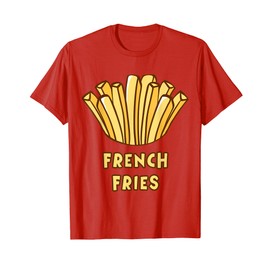Cute Yellow Red French Fries Costume For Kids and Toddlers T-Shirt