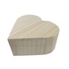 Pracht Creatives Hobby 7678-13541 Wooden Heart Box with Hinges and