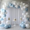 20 ft x 10 ft Thick White Backdrop Curtain for