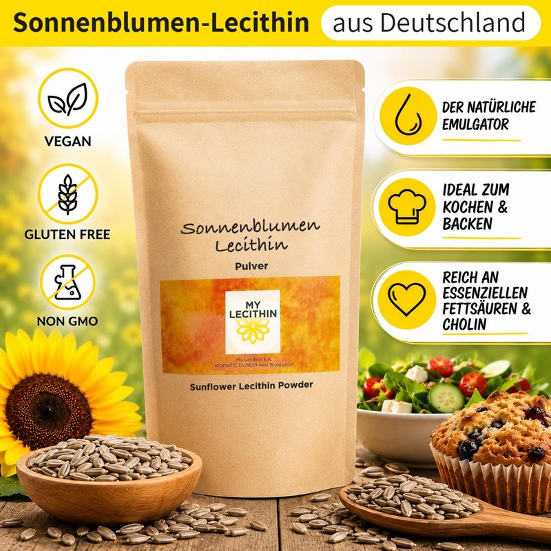 250 g Sunflower Lecithin | Pure Lecithin | High Bioavailability