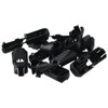 YYlingx 25Pcs Black Plastic Classic Zipper Accessory Cord End Locks,