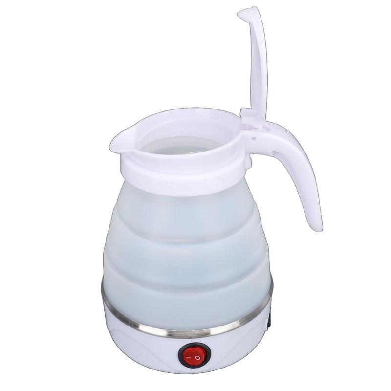 0.6L Folding Electric Kettle 600W Collapsible Water Boiler Portable Silicone