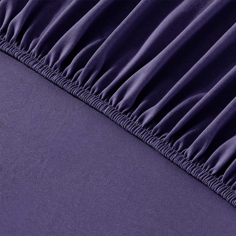AL NOOR HOME Premium Navy Blue Fitted Sheet - 100%