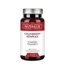 Cranberry American Vitamin C D-Mannose and Hibiscus + Ginger - Cranberry Complex 60 Capsules Nutralie
