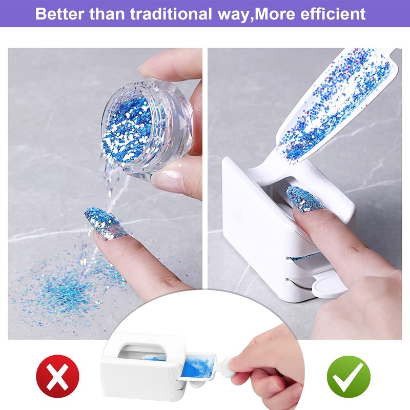 MWOOT Nail Dip Dipping Powder Recycling Tray System, French Nail