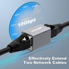VCELINK Cat7 Ethernet Coupler Female to Female, Shielded RJ45 Coupler