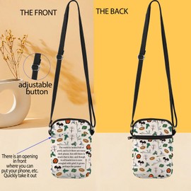 JYTAPP Movie Crossbody Bag The World Is Indeed Full Of Peril Rings Quote Crossbody Bag Fanstasy Novels Lover Gift