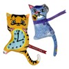 KONG Artz Cats - Crackling Cat Toys with Catnip, Ribbon