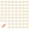 UNICRAFTALE Pack of 100 304 Stainless Steel Open Jump Rings 7.5 mm Long Oval Jump Rings Golden Rings for Jewellery Making DIY Crafts Earrings Bracelets Jewellery Making Accessories Key Chain