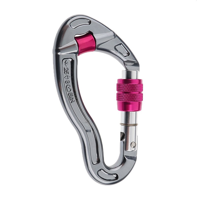 Sharplace Screw, Mountaineering, Carabiner, 25kn, Red