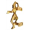 Purpledip Brass Door Handles 'Dancing Diva': Decorative Door/Window/Cupboard Handle (10822A)