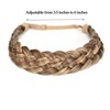 STHEJFB Diadema trenzada de 5 hebras, sintética, clásica, gruesa, elástica,