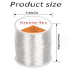 1mm Clear Bead Cord Crystal Elastic Stretchy Bracelet String with