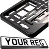 2X UK Number Plate Holder - Pair Car Fixings Registration