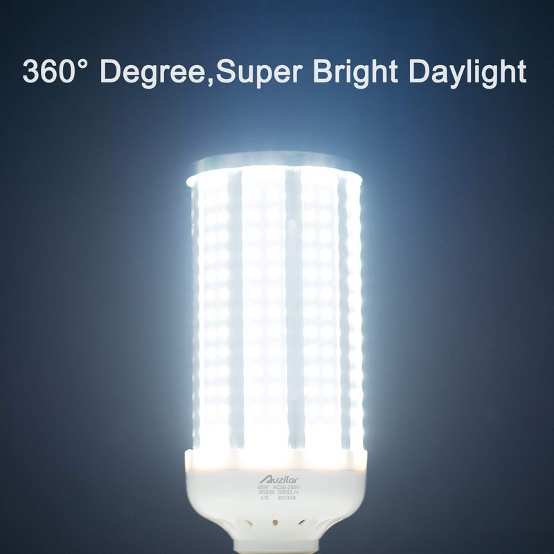 60W LED Corn Light Bulb (E39 Large Mogul Base) 6000Lm