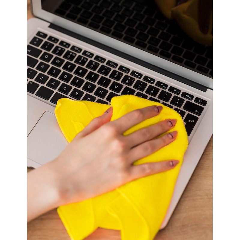 PACKLIFE Set PAÑOS DE Microfibra Amarillo 40X40 12PZAS