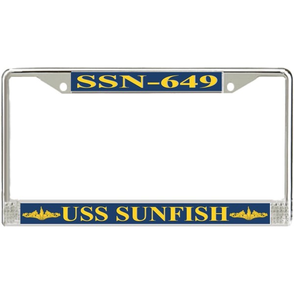 MilitaryBest USS Sunfish SSN-649 Officer License Plate Frame