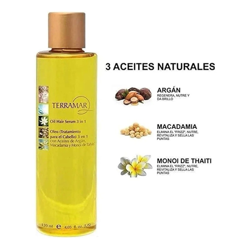 Tratamiento Capilar Con Aceite De Argán 195ml Terramar