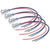 4 sets of common anode round LEDs, 10 mm pre-wired